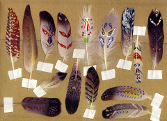 Fifteen Painted Feathers