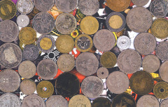 Coins Collage Closeup